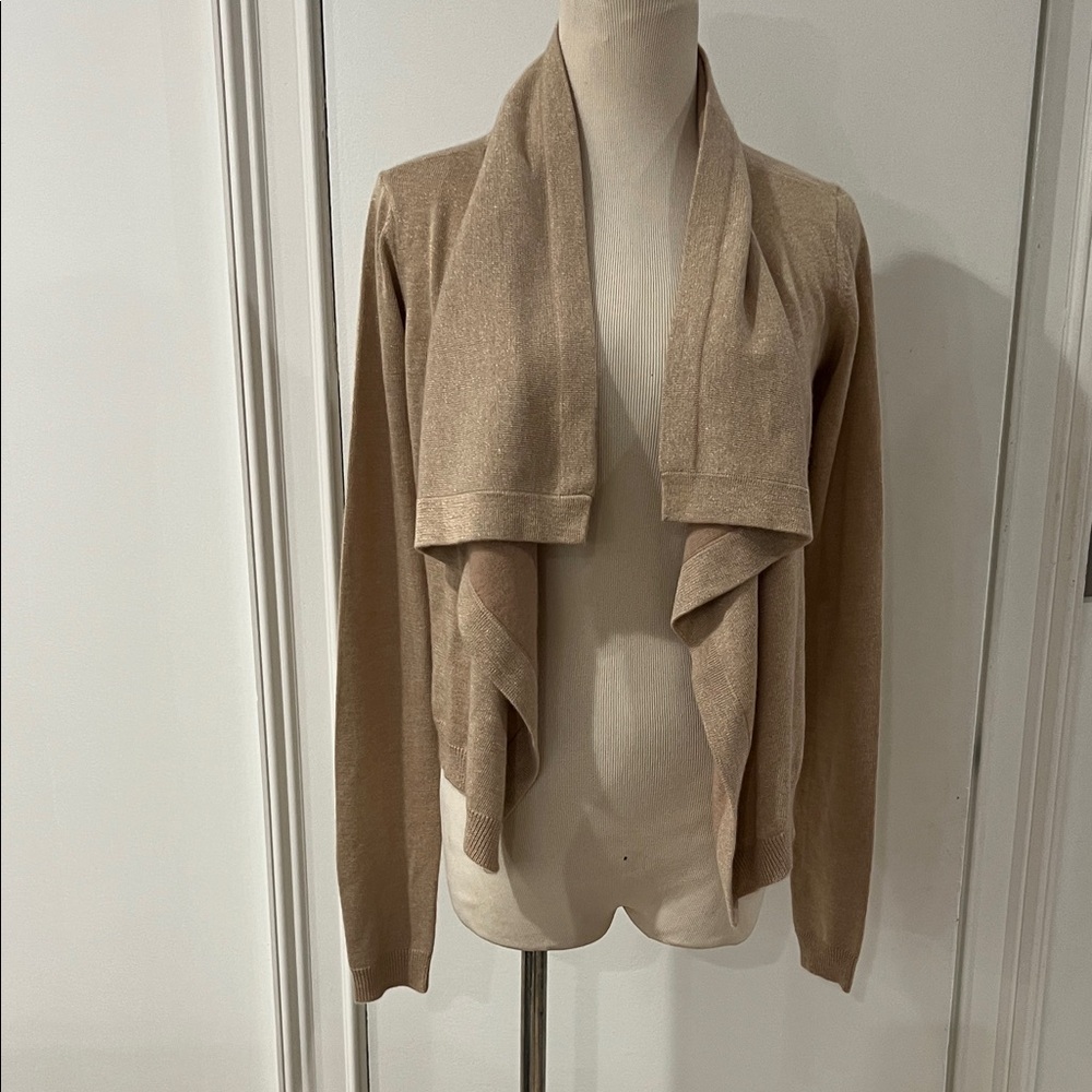 Inhabit  Open Cardigan with sailor collar. Size Small